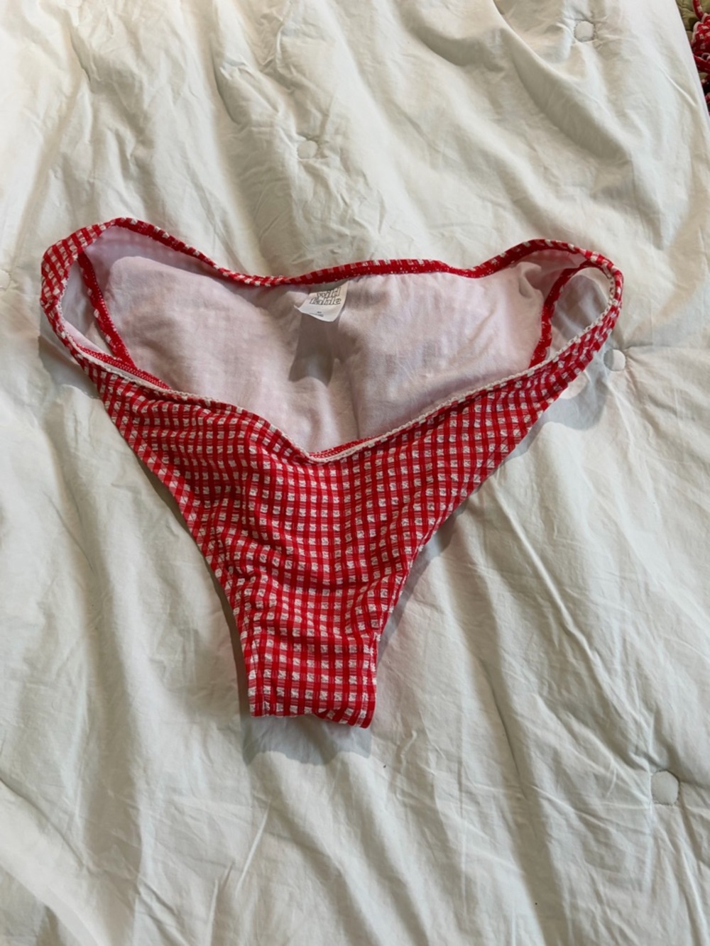 wild fable Red Gingham Bikini Bottoms
